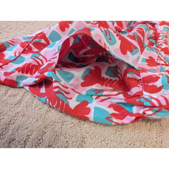 Bouffants & Broken Hearts Pajama Short Set Women Large Lobster Trendy - Picture 4 of 8